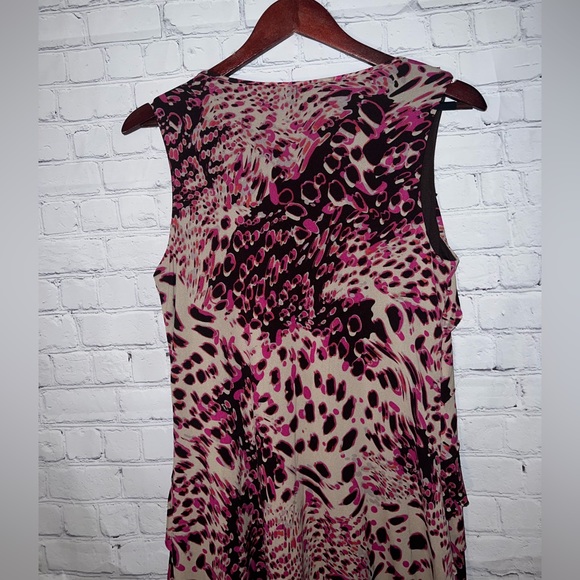 Madison Brown, Cream & Pink floral dress size M - Picture 10 of 11